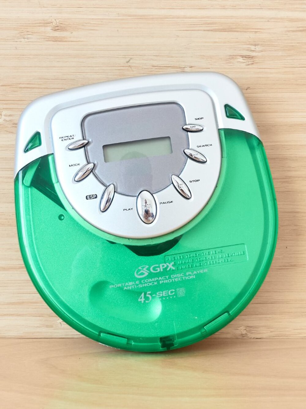 GPX C3947 Portable CD Player Green Personal Compact Disc Player Tested